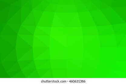 Light green polygonal illustration, which consist of triangles. Triangular design for your business. Geometric background in Origami style with gradient.