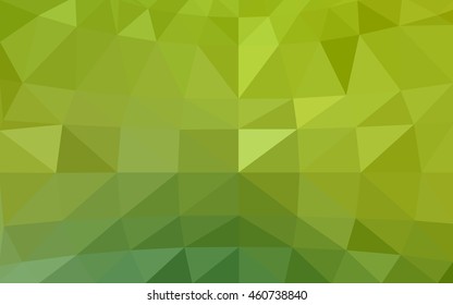 Light green polygonal illustration, which consist of triangles. Triangular design for your business. Geometric background in Origami style with gradient.