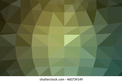 Light green polygonal illustration, which consist of triangles. Triangular design for your business. Geometric background in Origami style with gradient.