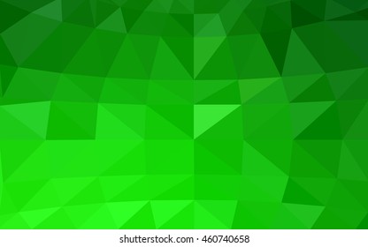 Light green polygonal illustration, which consist of triangles. Triangular design for your business. Geometric background in Origami style with gradient.