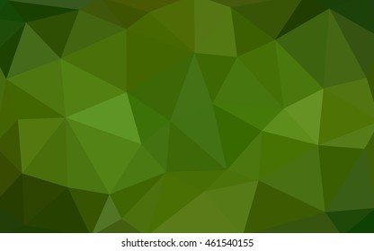 Light green polygonal illustration, which consist of triangles. Triangular design for your business. Geometric background in Origami style with gradient.