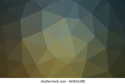 Light green polygonal illustration, which consist of triangles. Triangular design for your business. Geometric background in Origami style with gradient.