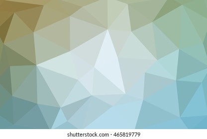 Light green polygonal illustration, which consist of triangles. Triangular design for your business. Geometric background in Origami style with gradient.