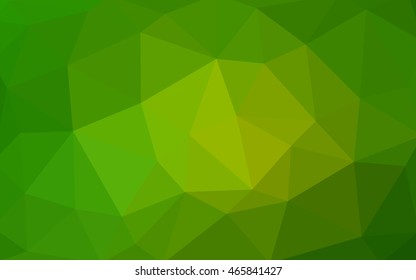 Light green polygonal illustration, which consist of triangles. Triangular design for your business. Geometric background in Origami style with gradient.
