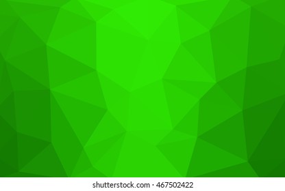 Light green polygonal illustration, which consist of triangles. Triangular design for your business. Geometric background in Origami style with gradient.