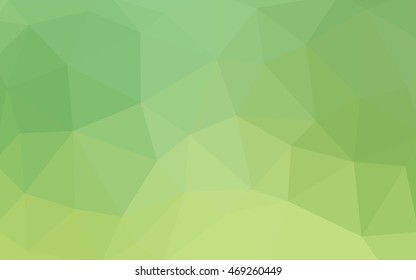 Light green polygonal illustration, which consist of triangles. Triangular design for your business. Geometric background in Origami style with gradient.