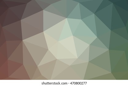 Light green polygonal illustration, which consist of triangles. Triangular design for your business. Geometric background in Origami style with gradient.