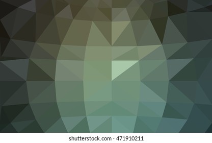 Light green polygonal illustration, which consist of triangles. Triangular design for your business. Geometric background in Origami style with gradient.