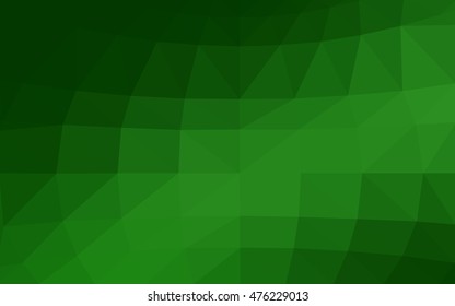 Light green polygonal illustration, which consist of triangles. Triangular design for your business. Geometric background in Origami style with gradient.