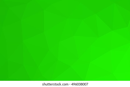 Light green polygonal illustration, which consist of triangles. Triangular design for your business. Geometric background in Origami style with gradient.