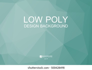 Light green polygonal illustration, which consist of triangles. 