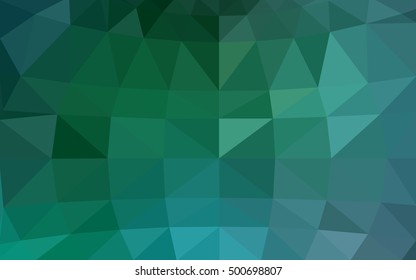 Light green polygonal illustration, which consist of triangles. Triangular design for your business. Geometric background in Origami style with gradient.