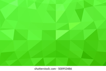 Light green polygonal illustration, which consist of triangles. Triangular design for your business. Geometric background in Origami style with gradient.