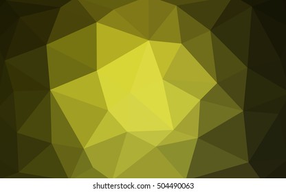 Light green polygonal illustration, which consist of triangles. Triangular design for your business. Geometric background in Origami style with gradient.