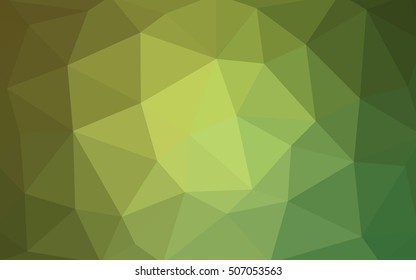 Light green polygonal illustration, which consist of triangles. Triangular design for your business. Geometric background in Origami style with gradient.