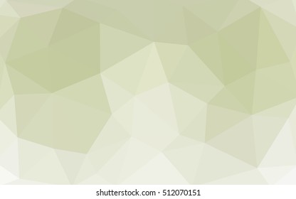 Light green polygonal illustration, which consist of triangles. Triangular design for your business. Geometric background in Origami style with gradient.