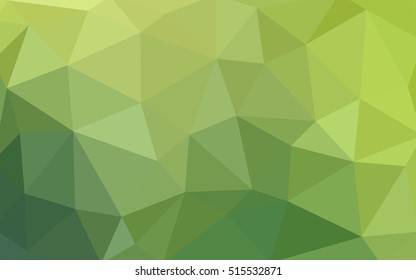 Light green polygonal illustration, which consist of triangles. Triangular design for your business. Geometric background in Origami style with gradient.