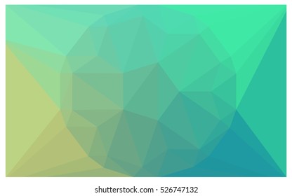 Light Green polygonal illustration, which consist of triangles. Triangular pattern for your business design. Geometric background in Origami style with gradient. 