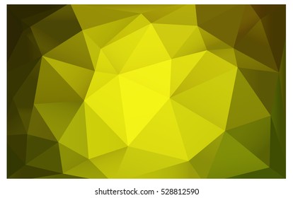 Light Green polygonal illustration, which consist of triangles. Triangular pattern for your business design. Geometric background in Origami style with gradient. 