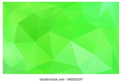 Light Green polygonal illustration, which consist of triangles. Triangular pattern for your business design. Geometric background in Origami style with gradient. 