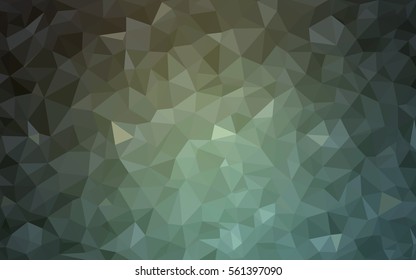 Light Green polygonal illustration, which consist of triangles. Triangular design for your business. Creative geometric background in Origami style with gradient