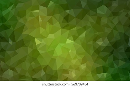 Light Green polygonal illustration, which consist of triangles. Triangular pattern for your business design. Geometric background in Origami style with gradient. 