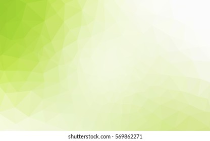 Light green polygonal illustration, which consist of triangles. Geometric background in Origami style with gradient. Triangular design for your business.