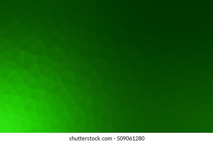 Light green polygonal pattern. A vague abstract illustration with gradient. The completely new template can be used for your brand book.