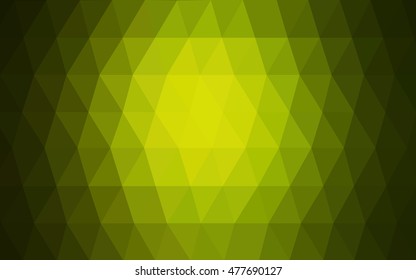Light green polygonal template. Colorful abstract illustration with gradient. The textured pattern can be used for background.