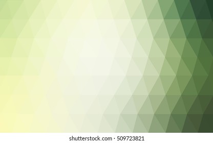 Light green polygonal template. A completely new color illustration in a vague style. A completely new template for your business design.