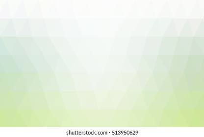 Light green polygonal template. Geometric illustration in Origami style with gradient.  The completely new template can be used for your brand book.