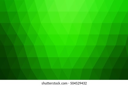 Light green polygonal template. Modern geometrical abstract illustration with gradient. The template can be used as a background for cell phones.