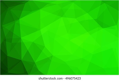 Light green polygonal template. A vague abstract illustration with gradient. A completely new template for your business design.