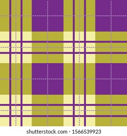 Light green and purple plaid pattern