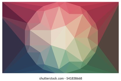Light Green Red abstract textured polygonal background. Vector blurry triangle design. Pattern can be used for background.