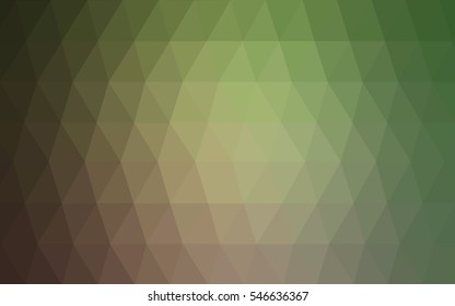Light Green Red Low poly crystal background. Polygon design pattern. Low poly vector illustration, low polygon background.