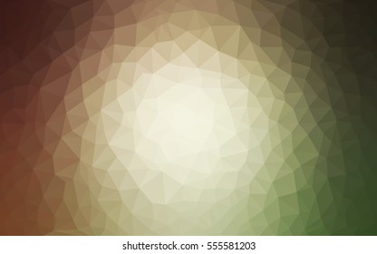 Light Green Red Low poly crystal background. Polygon design pattern. Low poly vector illustration, low polygon background.