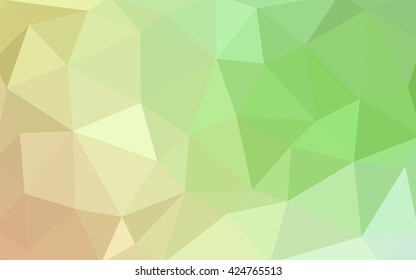 Light green, red polygonal illustration, which consist of triangles. Triangular design for your business. Geometric background in Origami style with gradient.