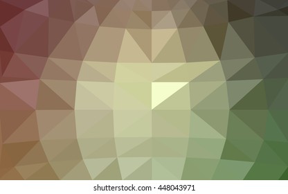 Light green, red polygonal illustration, which consist of triangles. Triangular design for your business. Geometric background in Origami style with gradient.