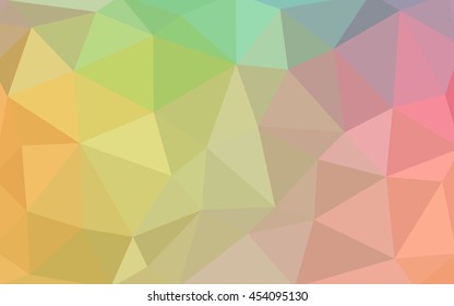 Light green, red polygonal illustration, which consist of triangles. Triangular design for your business. Geometric background in Origami style with gradient.