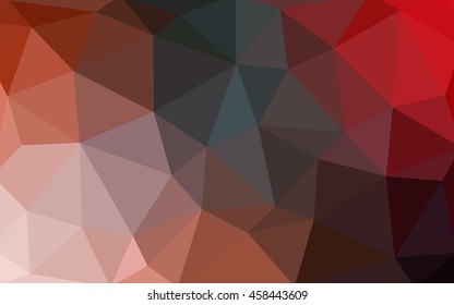 Light green, red polygonal illustration, which consist of triangles. Triangular design for your business. Geometric background in Origami style with gradient.
