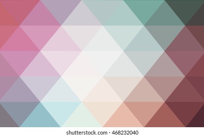 Light green, red polygonal illustration, which consist of triangles. Triangular design for your business. Geometric background in Origami style with gradient.