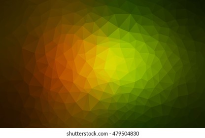 Light green, red polygonal illustration, which consist of triangles. Triangular design for your business. Geometric background in Origami style with gradient.