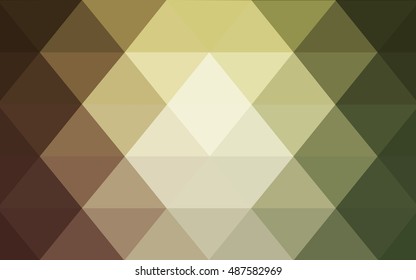 Light green, red polygonal illustration, which consist of triangles. Triangular design for your business. Geometric background in Origami style with gradient.