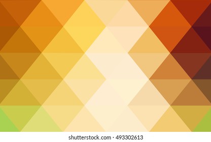 Light green, red polygonal illustration, which consist of triangles. Triangular design for your business. Geometric background in Origami style with gradient.