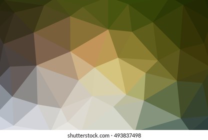 Light green, red polygonal illustration, which consist of triangles. Triangular design for your business. Geometric background in Origami style with gradient.