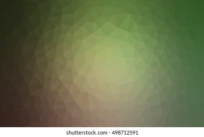 Light green, red polygonal illustration, which consist of triangles. Triangular design for your business. Geometric background in Origami style with gradient.