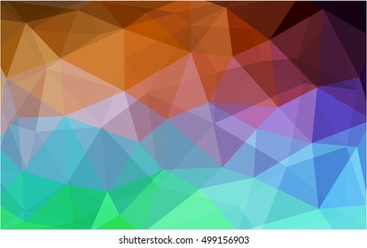 Light green, red polygonal illustration, which consist of triangles. Triangular design for your business. Geometric background in Origami style with gradient.
