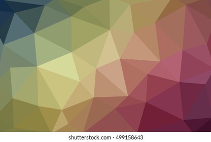 Light green, red polygonal illustration, which consist of triangles. Triangular design for your business. Geometric background in Origami style with gradient.