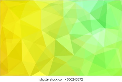 Light green, red polygonal illustration, which consist of triangles. Triangular design for your business. Geometric background in Origami style with gradient.